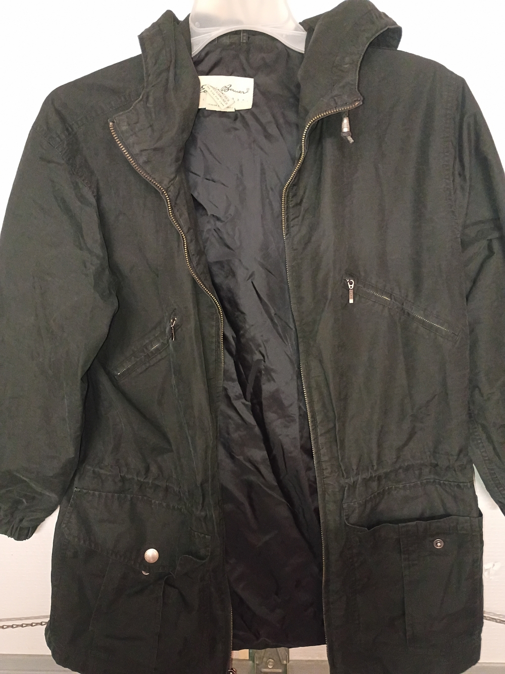 Eddie Bauer Black Women's M Hooded Field Jacket